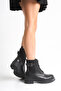 100% Genuine Leather Black Women's Boots |   Handmade & Comfortable Casual Design