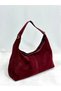 Genuine Suede Leather 38X23 cm Women's Shoulder Bag