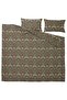 KÄRRDUNÖRT Duvet cover and 2 pillowcases, dark green/multicolour, 240x220/50x80 cm - 6