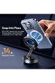 Car Phone Holder for MagSafe, Vacuum Suction Cup Magnetic Mount (Black) - 6