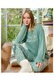 Women's Thermal Green Color Pajama Set 30009 - 2