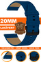 Crazy Leather Genuine Leather Watch Band Strap Compatible with 20mm Watches L10Hwc-20Mm
