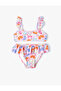 Butterfly Bikini Set Ruffled Straps 2 Piece