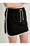 Women's Black Mini Tennis Skirt - 5