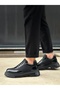 BA0243 Lace-Up Patent Leather Parachute-Detail High Black Sole Men's Shoes - 4