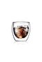 New Design Double Wall Borosilicate 250 ml Transparent Glass Cup 3 Pieces 2771 - 5