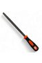 8-inch triangular file with rubber handle - 2
