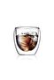 New Design Double Wall Borosilicate 250 ml Transparent Glass Cup, Dowry List, 6 Pieces - 2771 - 6