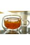 New Design Double Wall 200 ml Glass Cup with Handle, Nescafe Cup, Tea Cup, 4 Pieces 2673 - 6