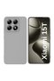Xiaomi 15t Compatible Silicone Case - Flexible Pastel Color Cover with Camera Protection - Gray