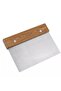 Black 45X65 cm Silicone Dough Rolling Mat and Stainless Steel Wooden Handle Dough Cutter Scraper Spatula - 5