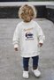 Boy's Printed 3 Thread Fabric Cotton Sweatshirt