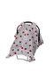 Baby Stroller Cover Heart-Shaped Stroller Cover Cotton Fabric Ruffle Detail Snap Fastener Stroller Cover - 4
