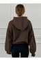 Plain Hooded Sweatshirt - 2
