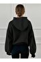 Plain Hooded Sweatshirt - 3