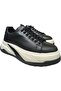 Lace-Up Genuine Leather Thick Flat Sole Men's Sneaker Shoes 22216 - 4