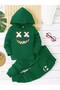 Girls/Boys Printed Tracksuit Set - Hooded Sweatshirt Jogger Bottom Top Set