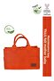 100% Natural Felt Mother Baby Care Bag Organizer for Newborns Multi-Purpose - Orange