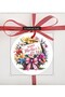 50Pcs 6.2cm Floral Hollowed Shake Label Thank You Card Clothing Packaging Card for Mother's Day - 4