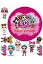 Lol Doll 11 Pieces Edible Ornament Written Pastry Sugar Dough Paper Printing on Cupcake - 4