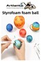Styrofoam Foam Ball 8cm 20 Pcs Foam Ball Sphere Balls Round Styrofoam Foam Ball School Experiment Hobby Sana - 4
