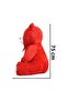 75 cm Cute Teddy Bear Holding a Rose in Her Hand - 4
