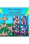 4 Set - 40 Pieces Fruits , Vegetables , Professions and Vehicles Finger Puppet T762 T105 T104 T181 - 2