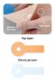 Mastopeksi Silicone Dressing Aesthetic Post-Surgical Breast Protector Scar Removal Skin Color (2 Pcs) - 6