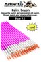 Paint Brush 12 Number 5 Pcs Round Tip Synthetic Art Brush Economic Watercolor Acrylic Paint Gua