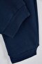 Plus Size Black-Navy Regular Fit Elastic Cuffed Shirred Sweatpants Tmnaw26Aj00000 - 10