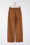 Camel Yüksek Bel Vintage Yıkama Özel Renk Denim Wide Leg/Geniş Paça Jeans TWOAW26JE00110 - 6
