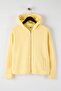 Açık Sarı Kalın İçi Polarlı Kapüşonlu Fermuarlı Oversize/Geniş Kesim Örme Sweatshirt TWOAW26SW00111 - 5