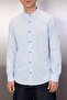 Mavi Basic Hakim Yaka Apoletli Slim Fit Uzun Kollu Keten Görünümlü Gömlek TMNSS20GO0188 - 3
