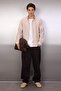 Taş Slim Fit Düğmeli Yaka Çizgili Gömlek TMNSS22GO0028