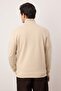 Navy Blue-Beige 2-Pack Stand Collar Regular Fit Fleece/Liner Warm Sweatshirt Tmnaw25Sw00205 - 4