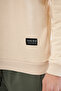 Men's Crew Neck 3 Thread Cotton Relaxed Sweatshirt – Beige Regular Fit - 7