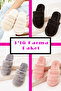 3-Pack Warm Furry House Slippers Dowry Slippers Winter Slippers Noiseless Lightweight Sole - 5