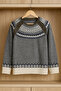 Boy's Crew Neck Combed Cotton Detailed Knitwear Sweater