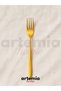 Gold Dine 6-Piece Dessert Fork Set |   18/10 Stainless Steel |   Gold Plated Luxury Tableware Cutlery Set - 2