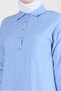 STRIPED SHIRT COLLAR DOUBLE PANT SUIT 43601 - 4