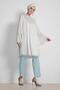 Silvery Wide Cut Tunic 4316