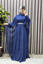 Women's Hijab Plus Size Clothing Glitter Cape Evening Dress