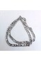Unisex Men's Steel Necklace, Women's Steel Casual Necklace, Steel - 3