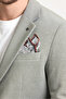 Abrines Men's Green Cotton Lycra Stretch Fabric Slim Fit Sports Blazer Jacket - 6
