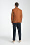 Allegrie Men's Mustard Oversize Oversize Mono Collar Patterned Slim Fit Blazer Jacket - 8
