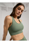 Everfit Training Essentials Khaki Women's Cross Back Sports Bra - 3