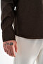 Men's Brown Comfortable Fit Sports Jacket with Flap, Double Pockets and Snap Fasteners - 8