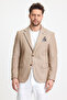Abrines Men's Mustard Cotton Lycra Stretching Fabric Slim Fit Sports Blazer Jacket - 2
