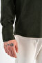 Men's Khaki Comfortable Fit Sports Jacket with Hood, Double Pockets and Snap Fasteners - 8