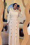 High-Necked Button Detail Pocketed Belted Hijab Knitwear Dress - 5